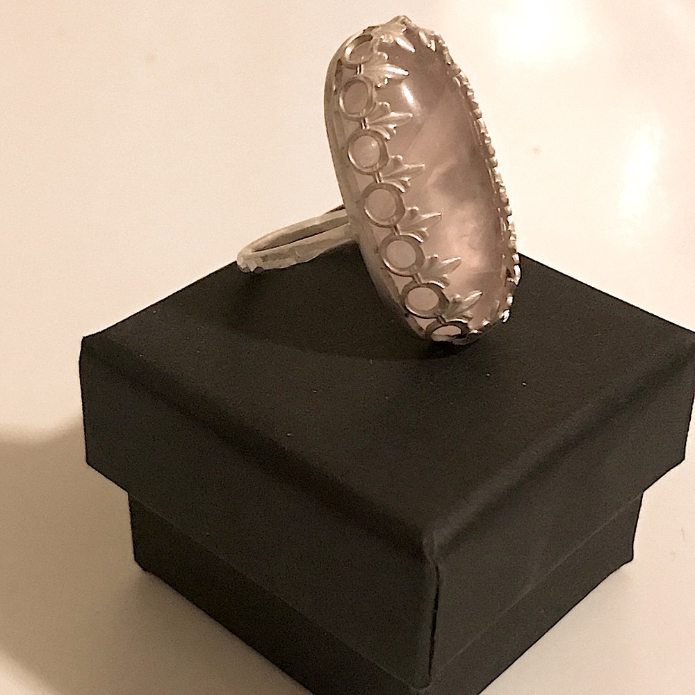 Sterling Silver Rose Quartz Ring